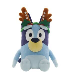 2ft Bluey, Jumbo Plush with Reindeer ears‎ Christmas Plush Stuffed Animal NEW